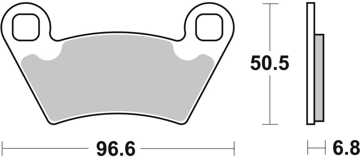 Bremsbelagsatz, ohne Straßenzulassung BREMBO 07PO07SD