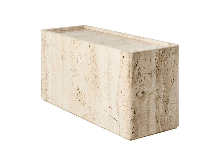 GUBI Table d appoint Pietra 30x80x40 cm Travertin blanc neutre'