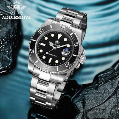 Uplifted Trends Stainless Steel Waterproof Sports Watch For Men Business & Leisure Quartz Watch black Steel