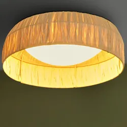 OSRAM Deckenleuchte Decor Bamboo Paper aus nachhaltigem Bambuspapier mit warmweißer LED - Ø 40 cm