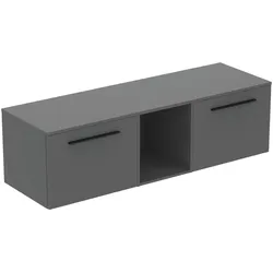 Ideal Standard i.life B 160cm Möbel-Set 2 Auszüge mit off. Fach Quarzgrau matt