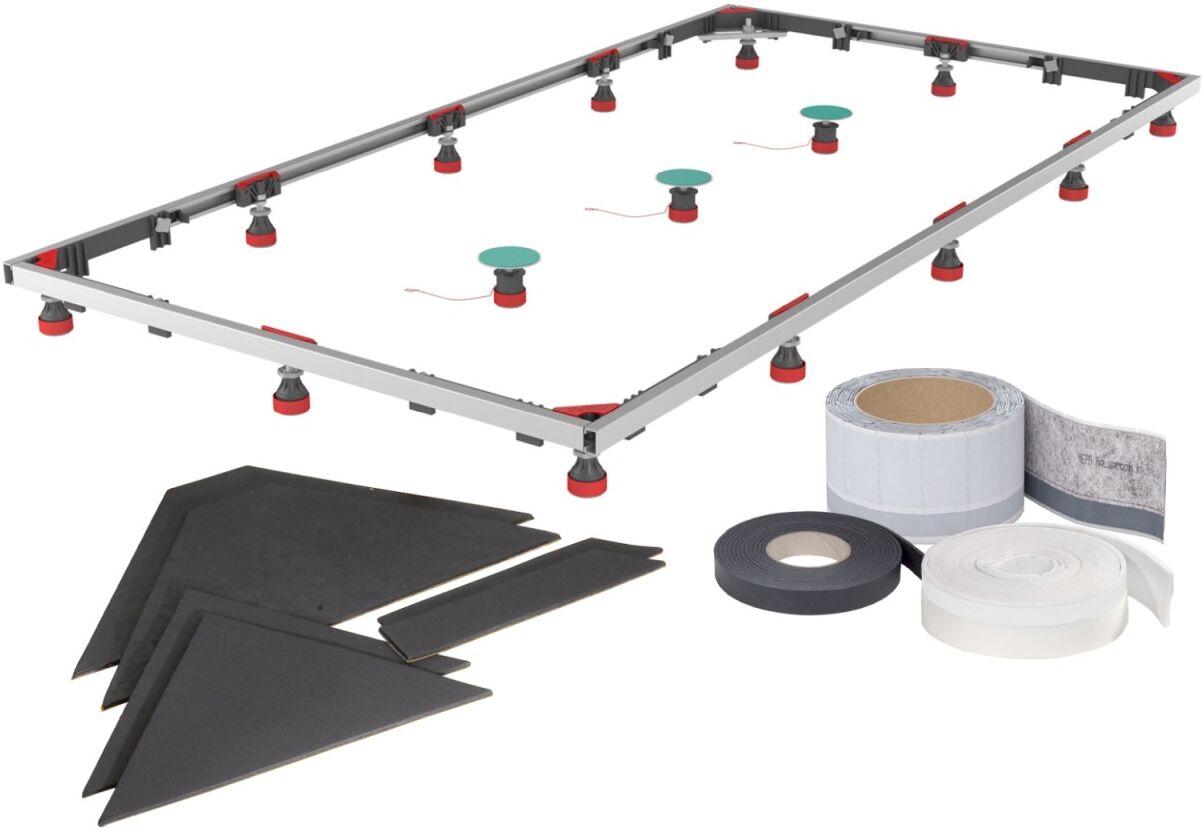 Mepa Duschwannen-Set Montagerahmen SF XL 3S+ Universal für Stahl-Duschwannen, 182135 182135