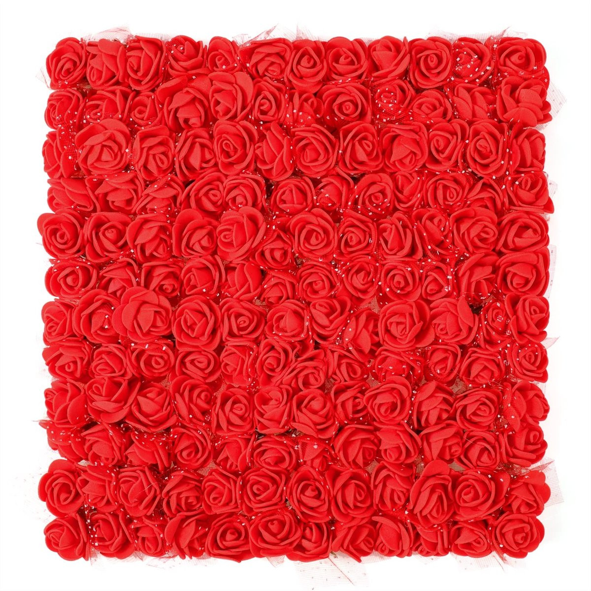 Dailygoody Mini-kunstrozen voor decoratie en knutselen - Rood