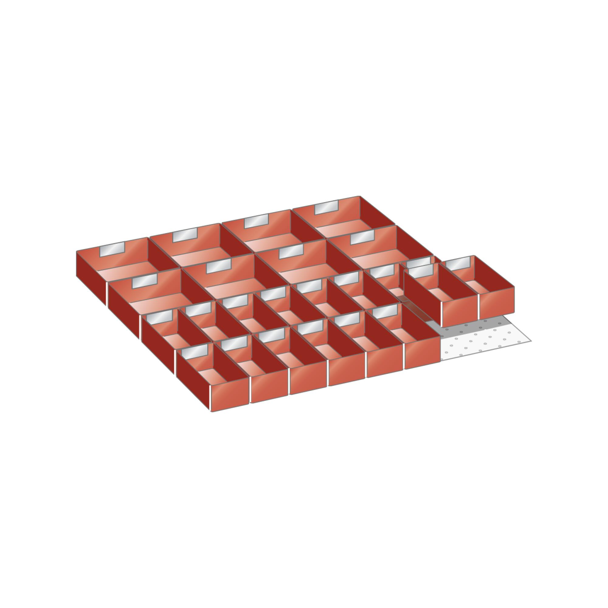 Lista Set Einsatzkästen 36x36E (BxTxFH) 612x612x100mm (100.391.000)