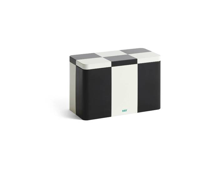 HAY Bocal Tin Container medium Black-off white