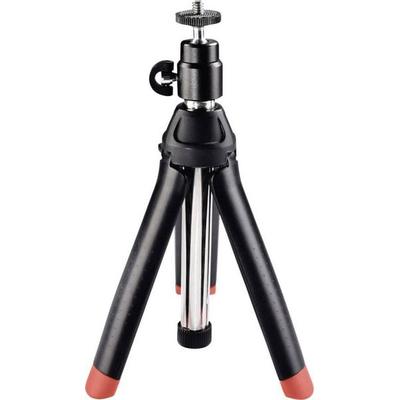 Hama Multi '4in1' Tischstativ 1/4 Zoll Arbeitshöhe=20 - 90cm Schwarz inkl. Smartphonehalter