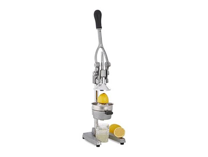 Relaxdays Presse-Fruits Manuel avec Levier\, Presse Orange\, Presse Citron Professionnel qualité gastronomie\, argenté