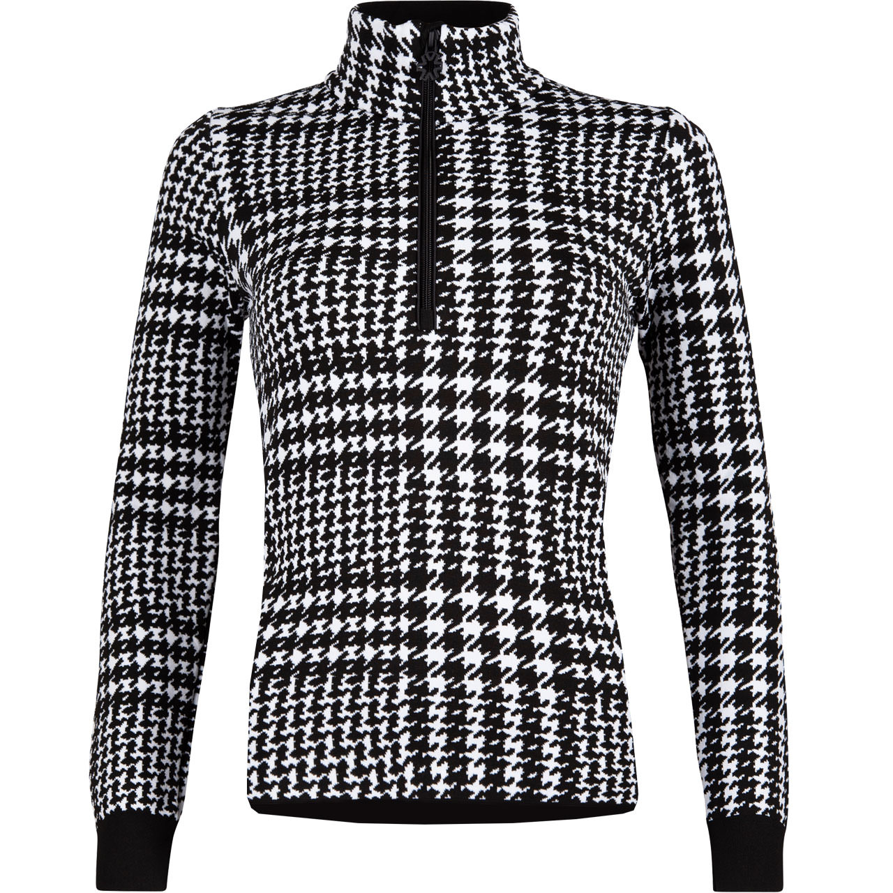 Newland Damen gestricktes Funktionsshirt MADONNA DI CAMPIGLIO black/white - S
