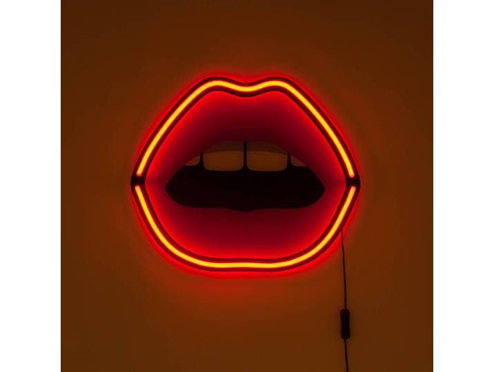 LED decoratie-wandlamp Blow, 47x39,5cm Blow, multicolor, Woon-/ Eetkamer, Kunststof, Design