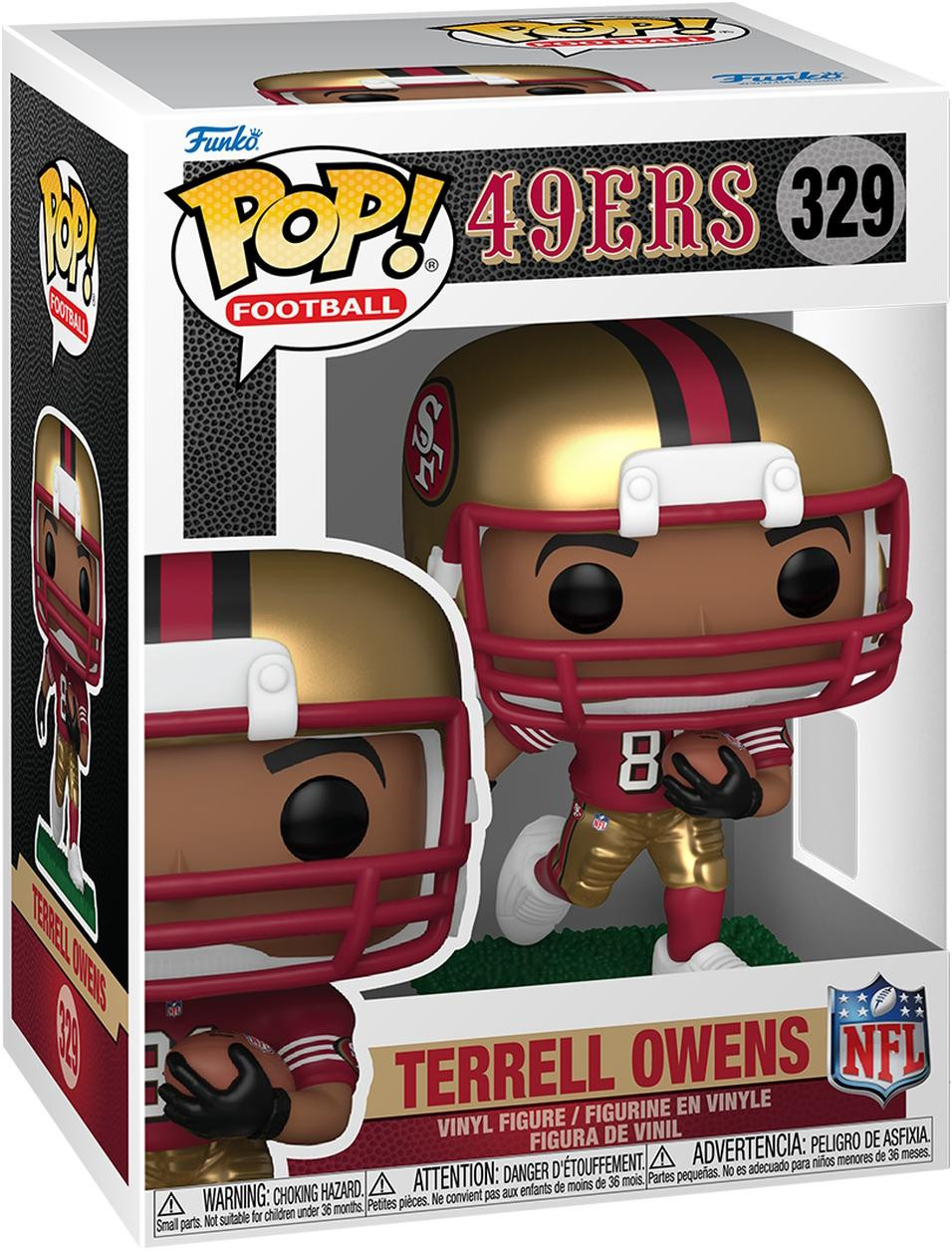 Funko Pop! NFL Legends Terrell Owens 49ers Vinylfiguur, 9 cm