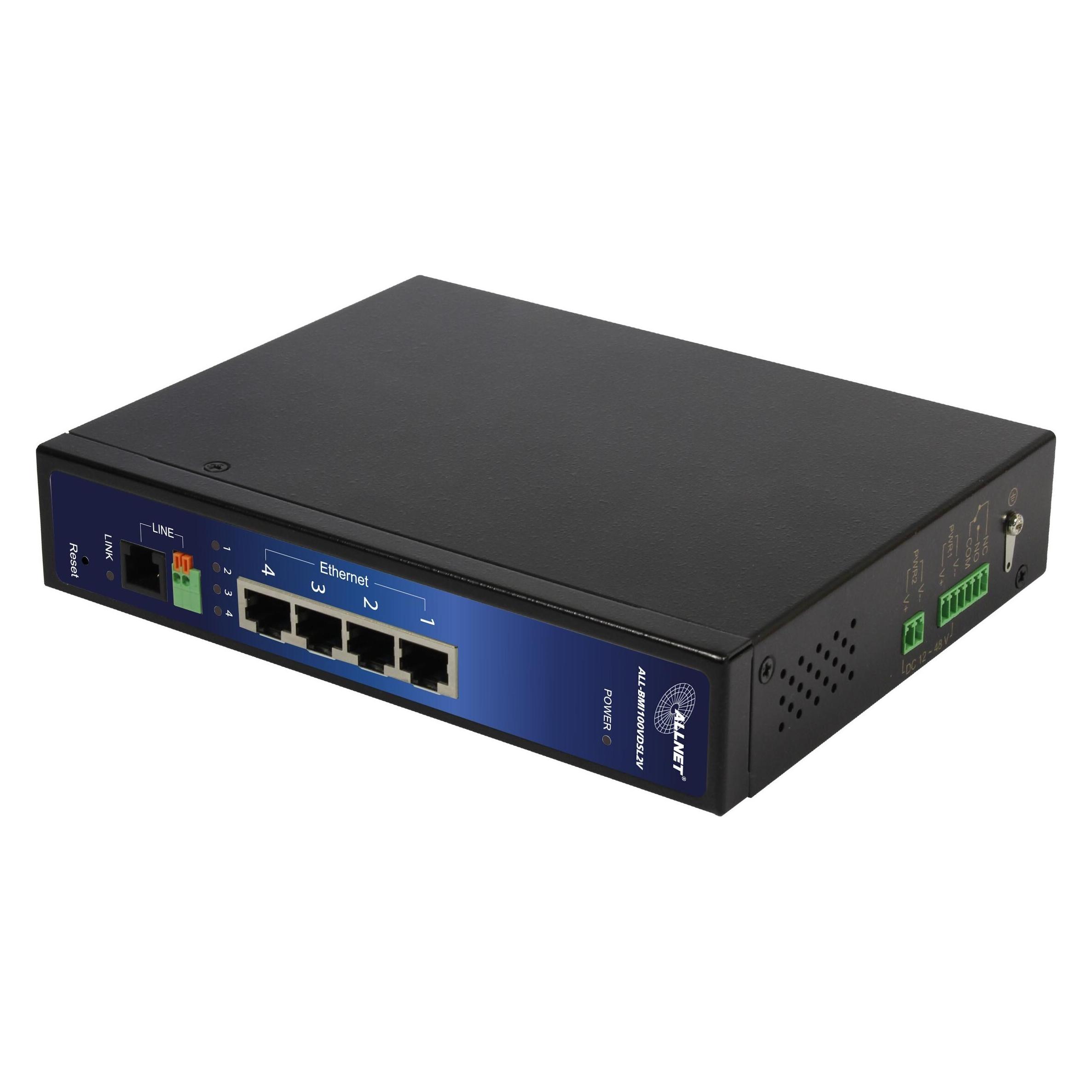Allnet 172755. Maximale Datenübertragungsrate: 100 Mbit/s. Schnittstellentyp Ethernet-LAN: Schnelles Ethern (ALL-BMI100VDSL2V)