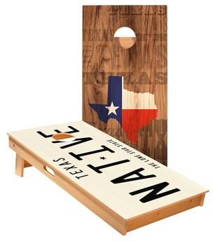 Skip's Garage Texas Native Cornhole Boards