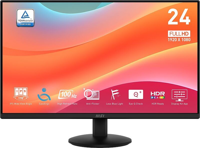 MSI Monitor LED 23,8" Pro Mp242l Nero