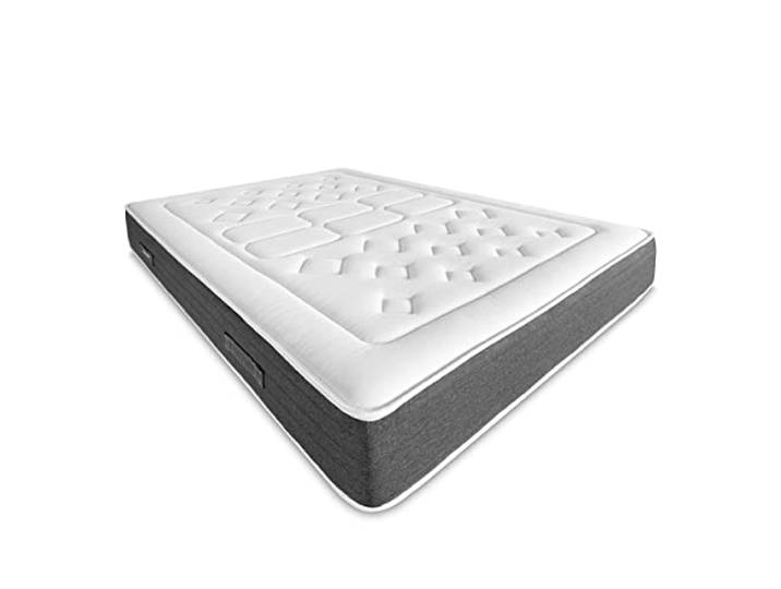 Dreaming Online - Viskoelastische Matratze Bio Nature umweltfreundlich Dicke 24 cm Härte und Komfort mittlere Härte-Hohe Härte, milbendicht, antibakteriell und hypoallergen 100 x 200