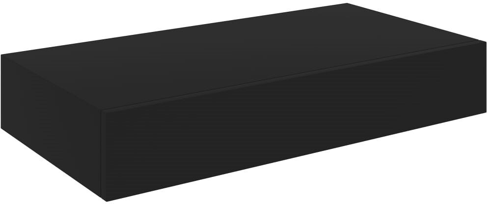 Brayden Studio Buxton Floating Shelf Black 8cm H x 48cm W x 25cm D