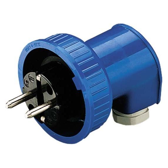 Mennekes Winkel-St. SCHUKO 16A2p+E 230V IP66, BL AM10818 (10818)