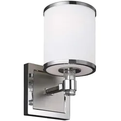 Elstead Lighting, Deckenleuchte, Prospect Park Wandleuchte E27 Satin Nickel, Chrom (E27)