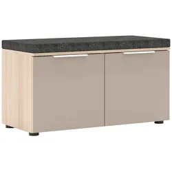 Garderobenbank Siena Eichefarben/Kaschmir