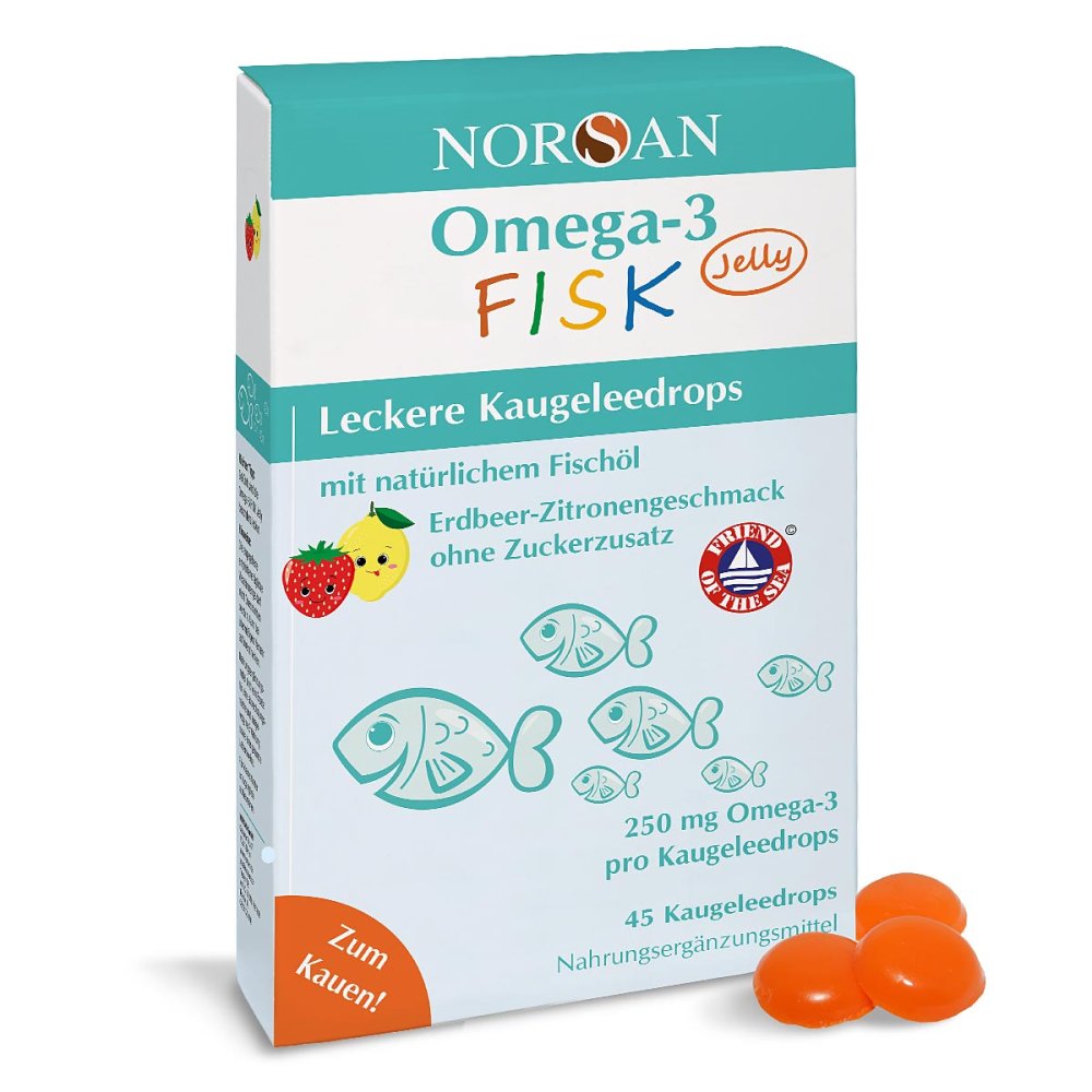 NORSAN GmbH Norsan Omega-3 Fisk Jelly für Kinder Dragees 19052732
