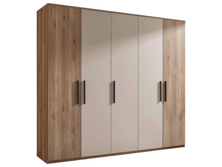 Xora Drehtürenschrank, Eiche, Kaschmir, 8 Fächer, 250.8x228x60 cm, Beimöbel erhältlich, in verschiedenen Größen erhältlich, Schlafzimmer, Kleiderschränke, Drehtürenschränke