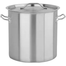 Yato EDELSTAHL KOCHTOPF HOCH MIT DECKEL 30X30 21L, Pfanne + Kochtopf, Silber