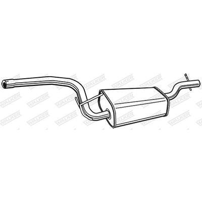 Walker Mittelschalldämpfer [Hersteller-Nr. 71002] für Ford