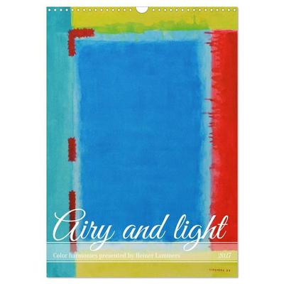 Airy and light color harmonies (Wall Calendar 2027 DIN A3 portrait), CALVENDO 12 Month Wall Calendar