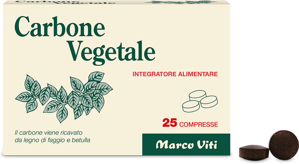 MARCO VITI FARMACEUTICI SpA Marco Viti, Carbone Vegetale, 25 Compresse