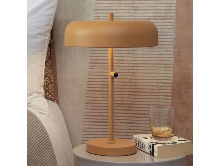 IT´S ABOUT ROMI Nachttischlampe Porto, gelb / orange, für Wohn- / Esszimmer, Metall, Skandinavisch, Tischlampe