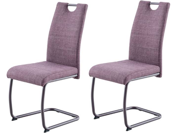 HELA Freischwinger FLORENZ (Set, 2 St), Rundrohrgestell Matching Colour, gepolstert, mit Griff
