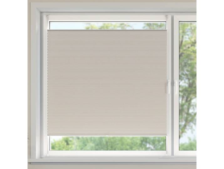 Plissee nach Maß 80x130cm thermobeschichtet, beige Plissee