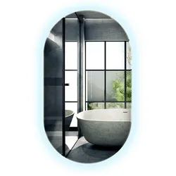 LED-SPIEGEL 58x100 cm Asymmetrisch Kaltweiß 6000K