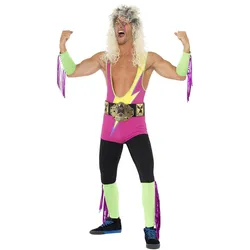Smiffys Retro Wrestler Kostüm (XL)