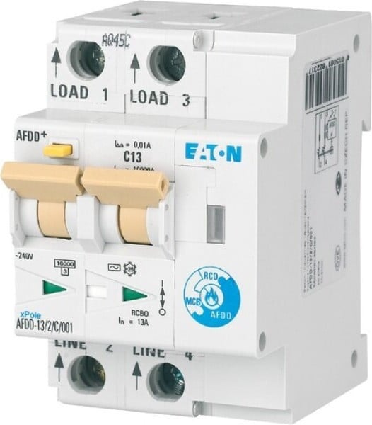 Eaton AFDD brandbeveiligingsschakelaar, 2-polig (AFDD-13/2/C/003-A)