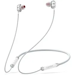 Lenovo HE08 Moving-Coil-Kopfhörer drahtlos Bluetooth In-Ear weiss (12 h, Kabellos), Kopfhörer, Weiss