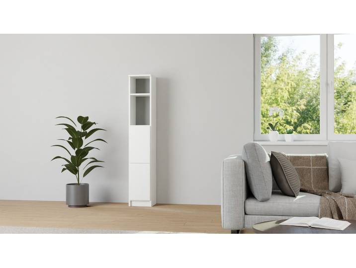 Weißer Telefonschrank aus MDF Dekor MDF Beschichtet MDF Weiß matt