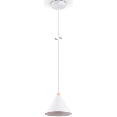 PACO HOME Pendelleuchte "ROLLINA", weiß, Ø 15,5cm H: 166cm, Leuchten, Pendelleuchte Esszimmer Küchenlampe Metall Industrial Design GU10, Pendelleuchte