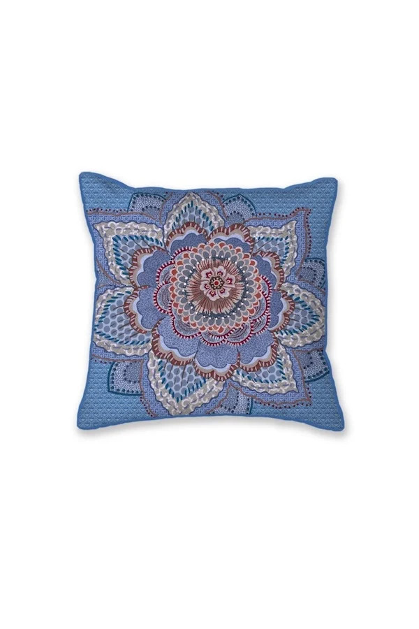 Pip Studio Mumbai Night Square Cushion Blauw