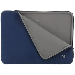 Mobilis Skin Sleeve 12.5-14"-Navy Blue and Grey (14", Apple), Notebooktasche, Blau, Grau