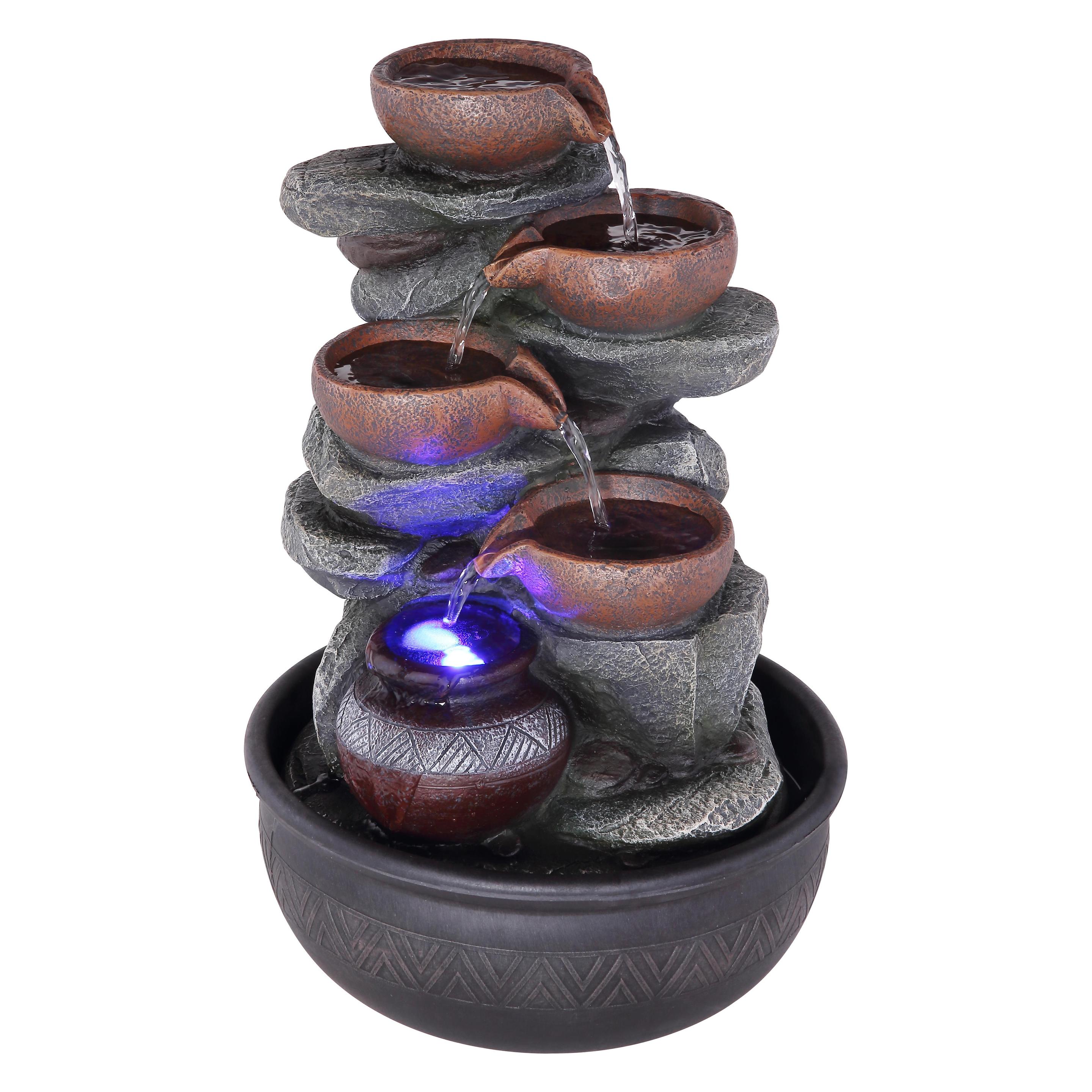 Globo Brunnen grau 1xRGB LED (14991411)