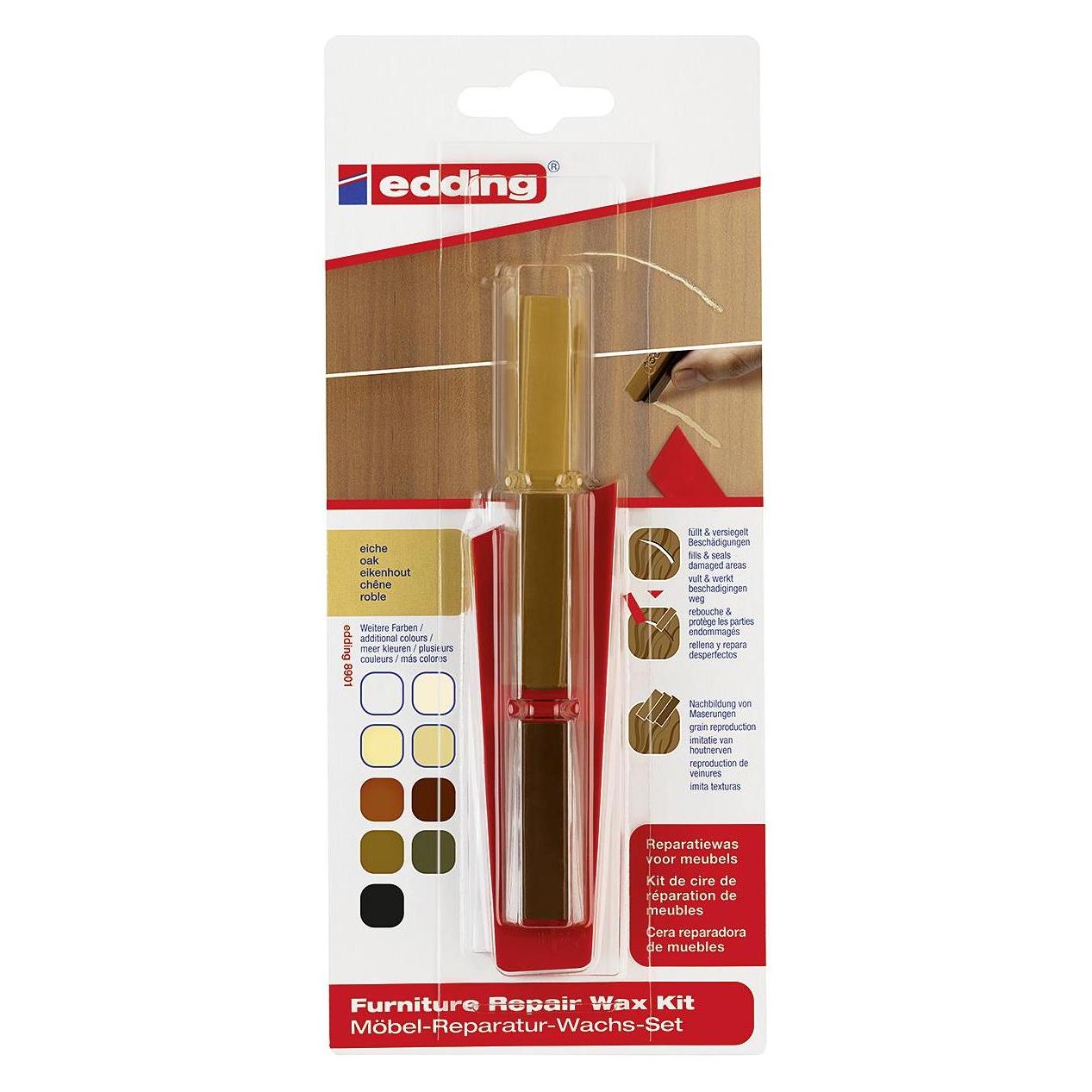 Edding Möbel-Reparaturwachs-Set (3x) (4-8901-1-4603) Mindestbestellmenge: 5 Stück