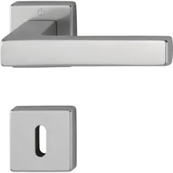 HOPPE Drückergarnitur AUSTIN auf Rosette, Aluminium - BB