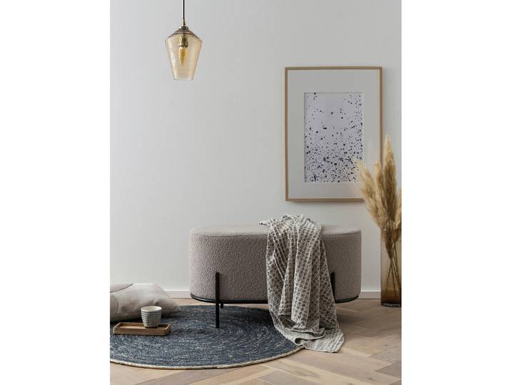 Livetastic Hocker, Taupe, Metall, 80x42x40 cm, Wohnzimmer, Hocker, Sitzhocker