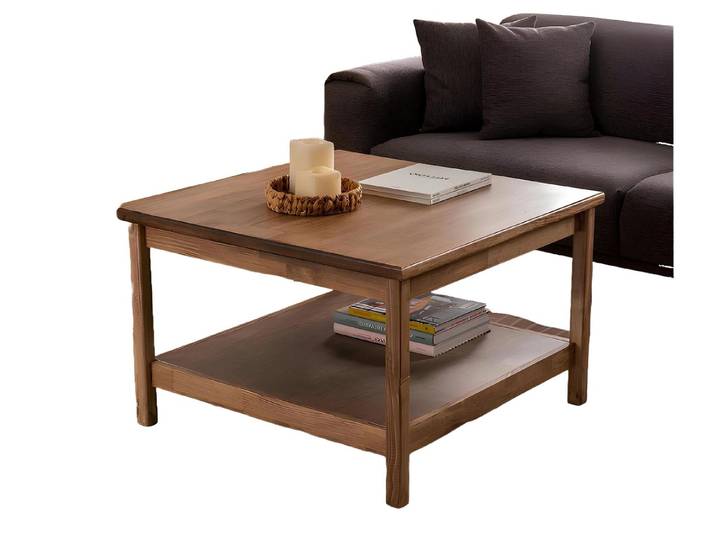 Xlmoebel Couchtisch Dunkelbrauner Sofatisch mit edler Ausführung (Couchtisch), Hergestellt in Europa