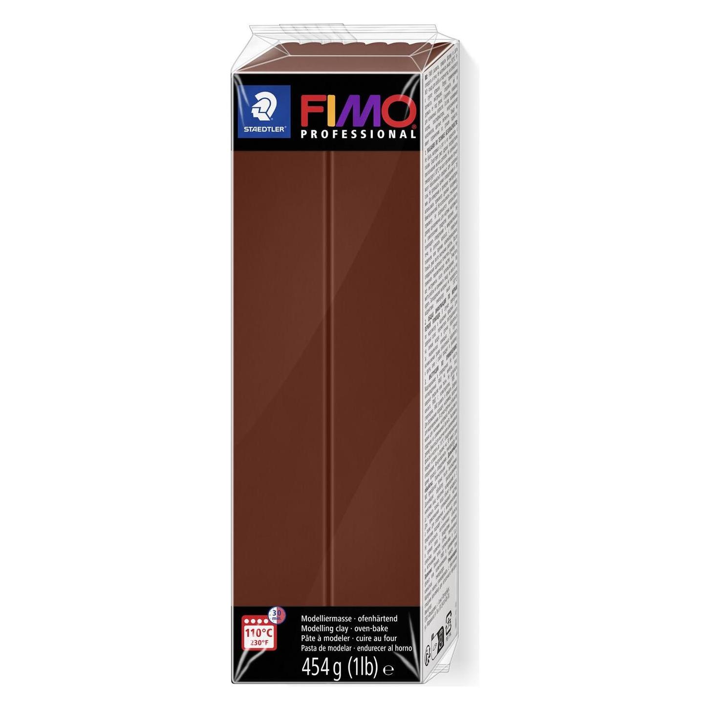 Fimo PROFESSIONAL Modelliermasse, schokolade, 454 g (8041-77)