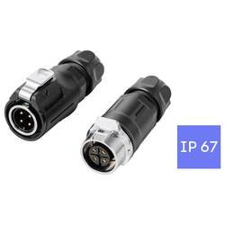 TRU COMPONENTS TC-15034236 Steckverbinder-Set Wasserdichter Steckverbinder Gesamtpolzahl: 4 1 St.