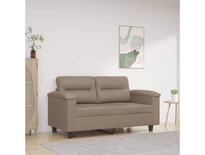 Canapé à 2 places Cappuccino 120 cm Similicuir 359582