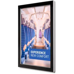 Schaukasten 50x70 IP56 ESG Sicherheitsglas für Plakate 50x70cm, wetterfest aussen Plakatschaukasten 50 x 70
