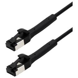Maxtrack TI42-3L RJ45 Patchkabel CAT 8.1 U/FTP 3 m Schwarz Einzelschirm, Flexibel 1 St.