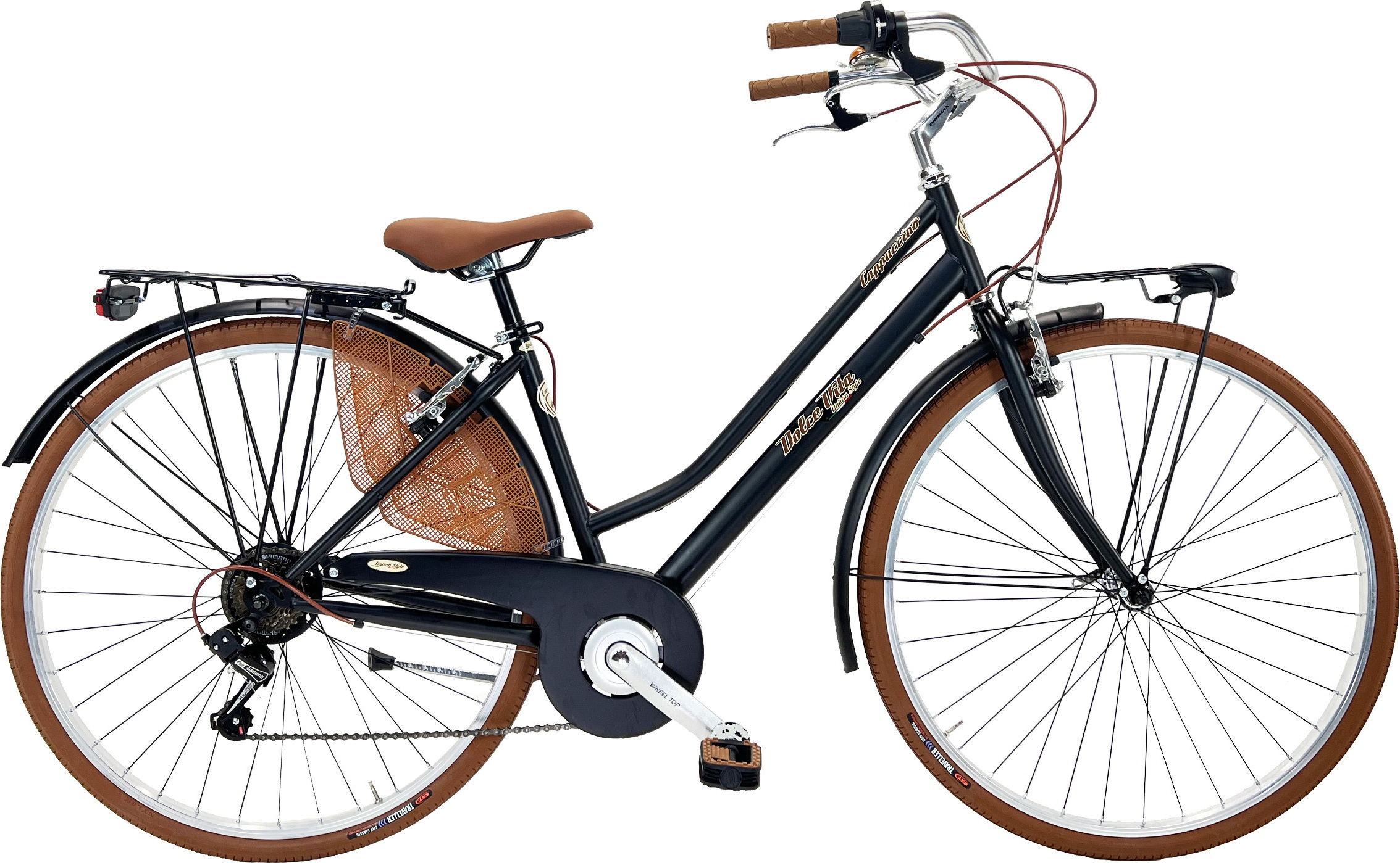 Stadtfahrrad Dolce Vita by Canellini CAPPUCCINO Damen - Schwarz